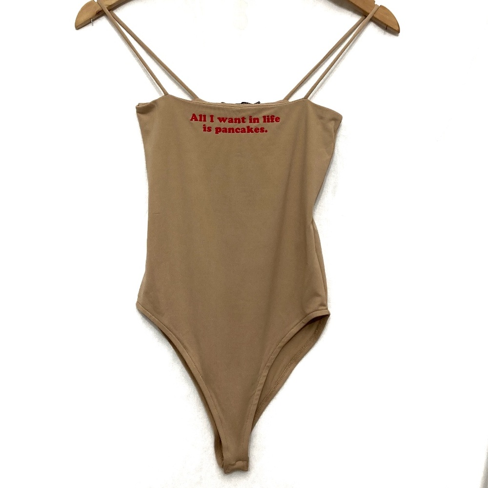 Zara "All I Want in life is Pancakes" Bodysuit